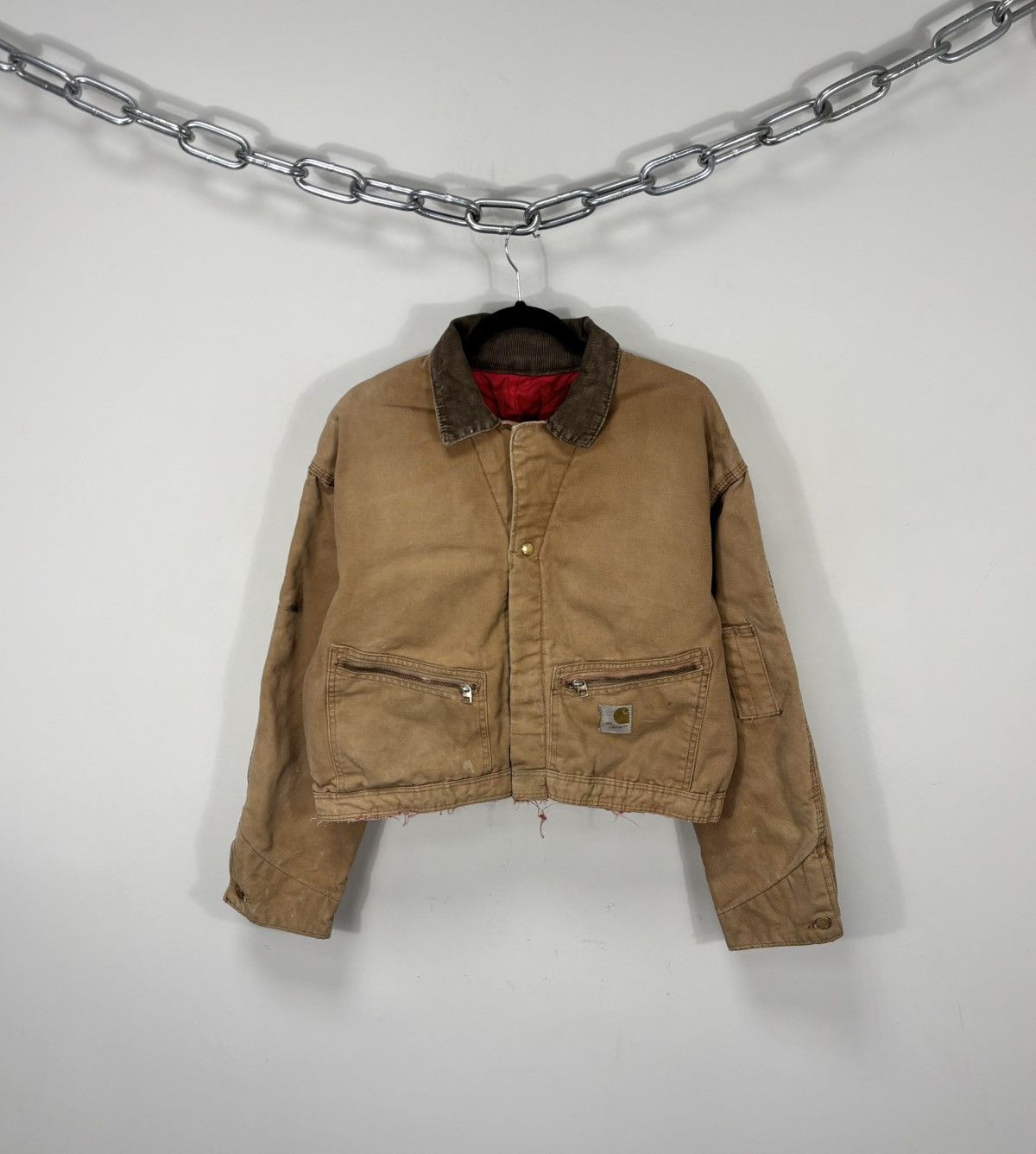 Carhartt Vintage Carhartt 1980s Made In USA Workwear Cropped Jacket Size US L / EU 52-54 / 3 - 1 Thumbnail