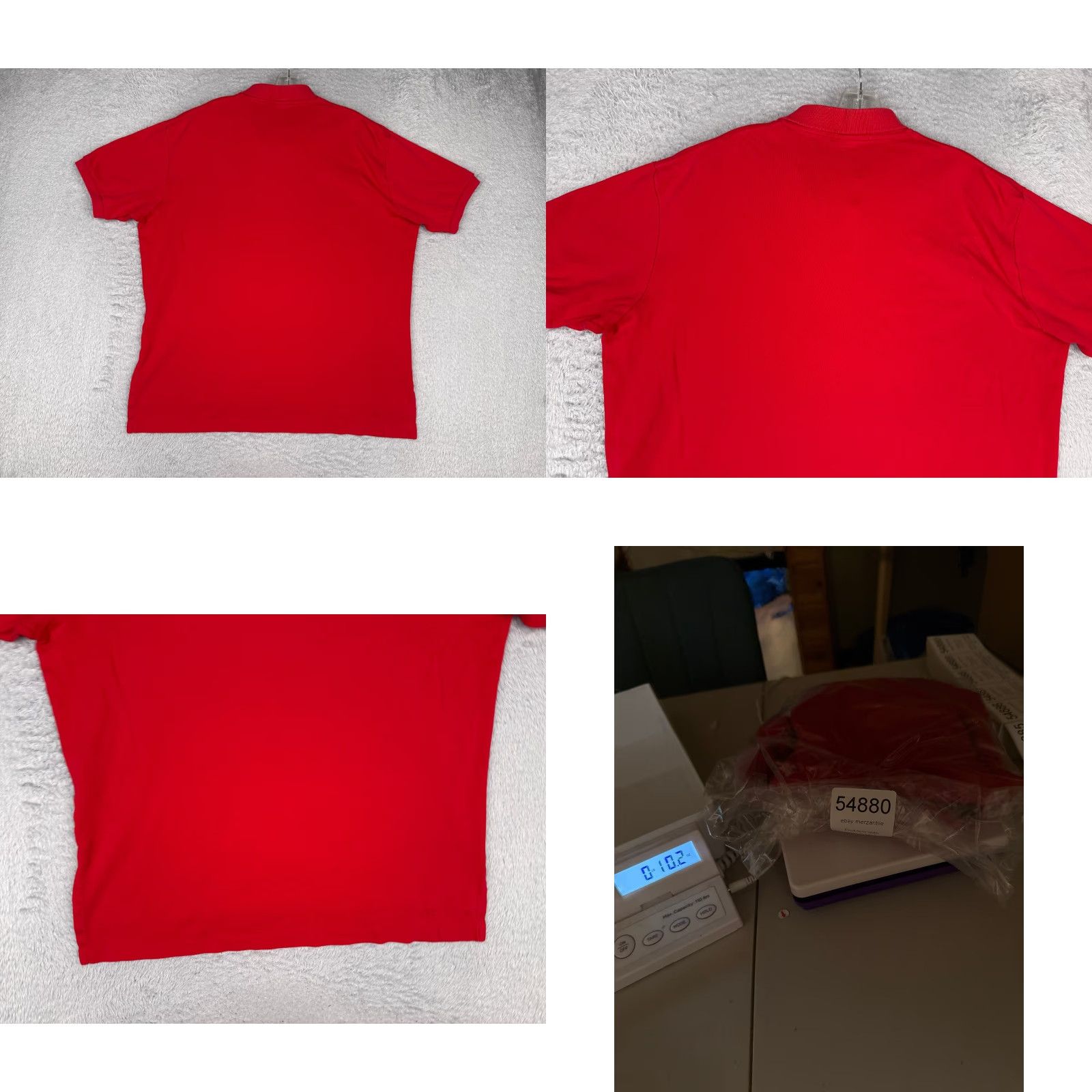 Ralph Lauren VINTAGE Ralph Lauren Polo Shirt Men L Red 100% Cotton Short Sleeve Logo Embroidered Button Collared Classic All Seasons Breathable Regular Size US L / EU 52-54 / 3 - 9 Thumbnail