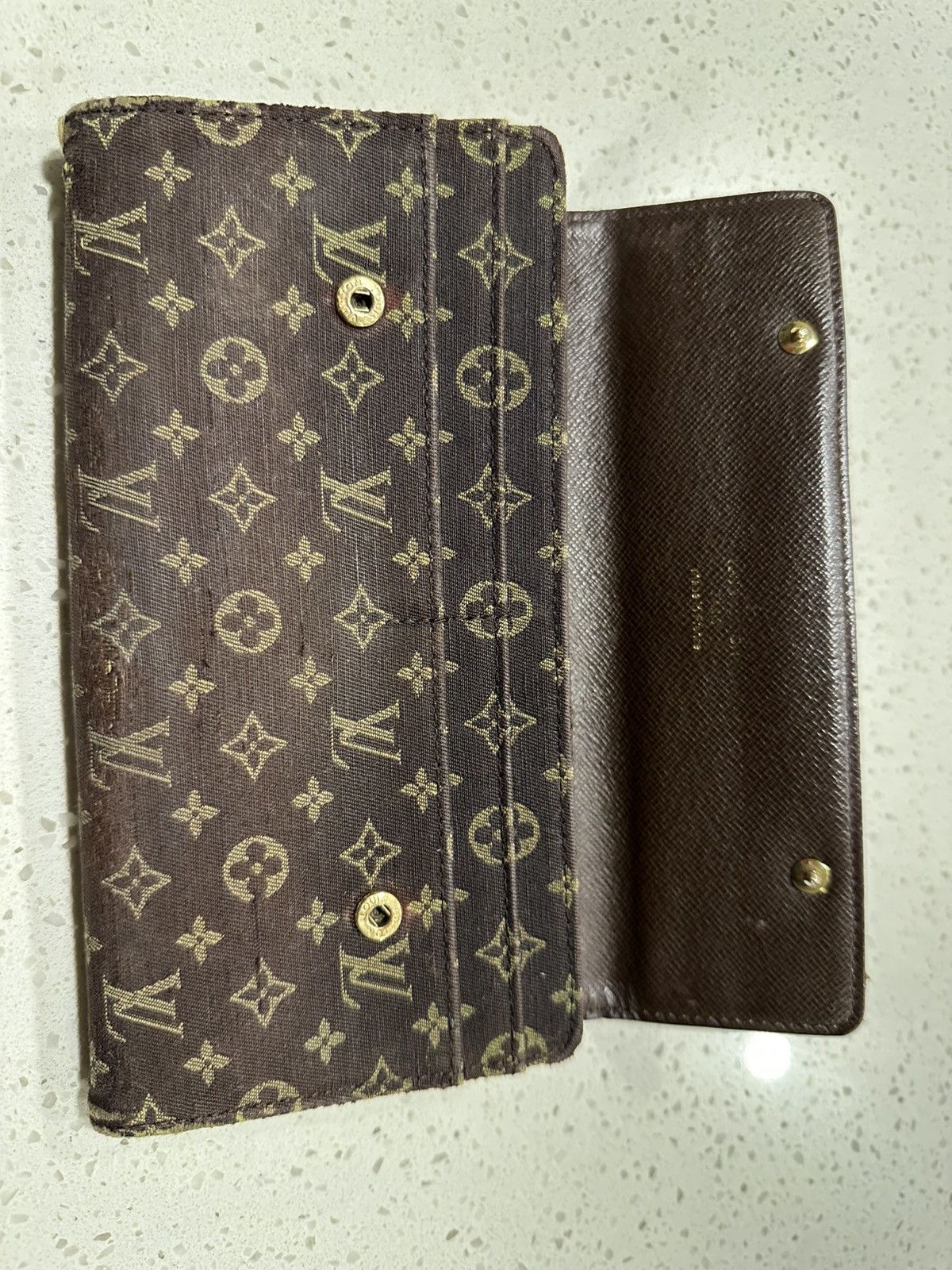 Louis Vuitton LOUISVUITTON SARAH MINILIN MONOGRAM CANVASBIFOLD LONG WALLET Size ONE SIZE - 2 Thumbnail