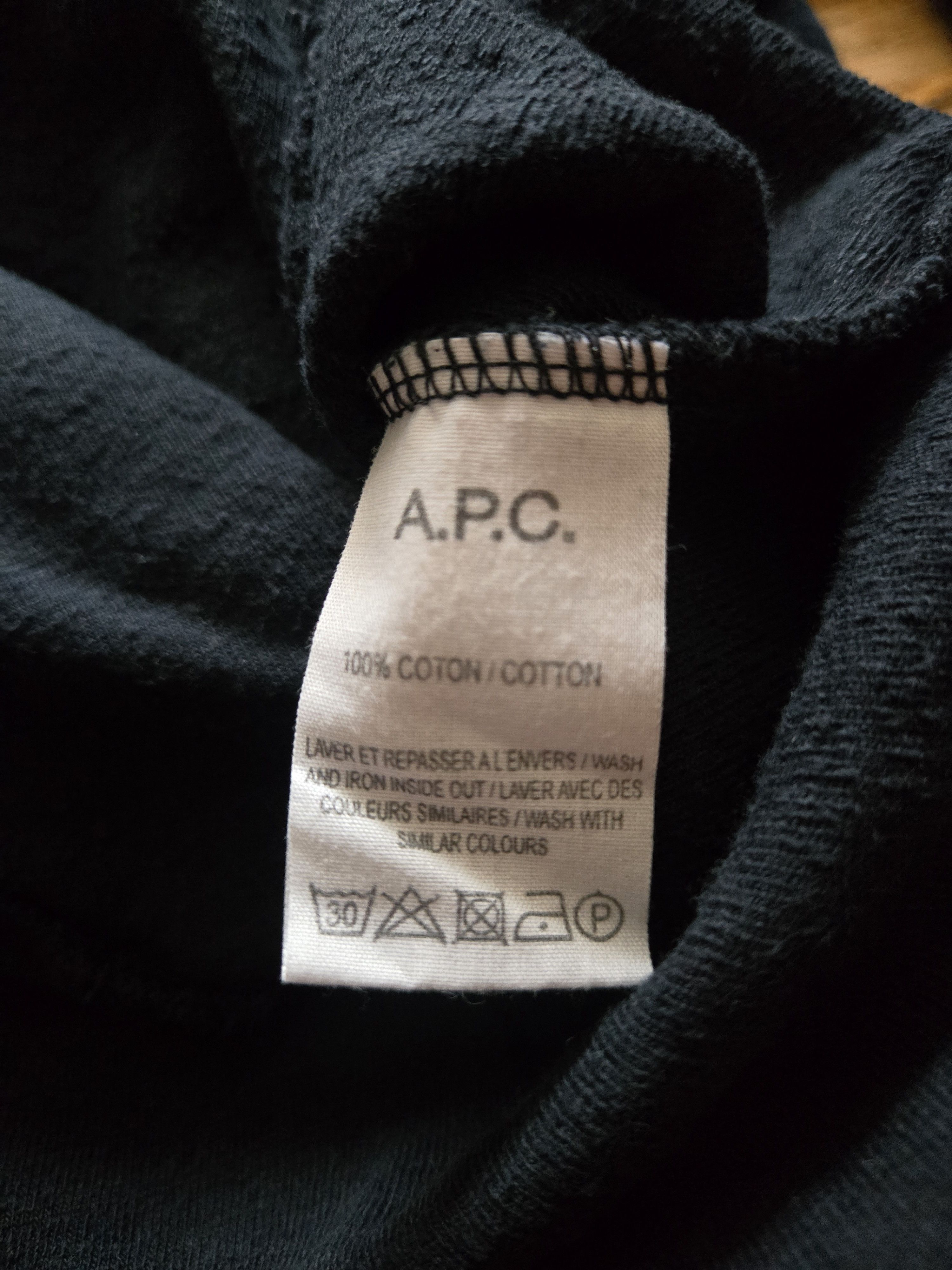 A.P.C. APC Paris M Bike Ribbed Blue Velvet Half Zip Sweatshirt Size US M / EU 48-50 / 2 - 3 Thumbnail