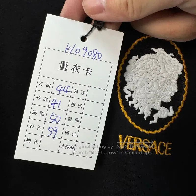 Versace Versace Summer Black Cotton Medusa T-Shirt . Size XL / US 12-14 / IT 48-50 - 7 Thumbnail