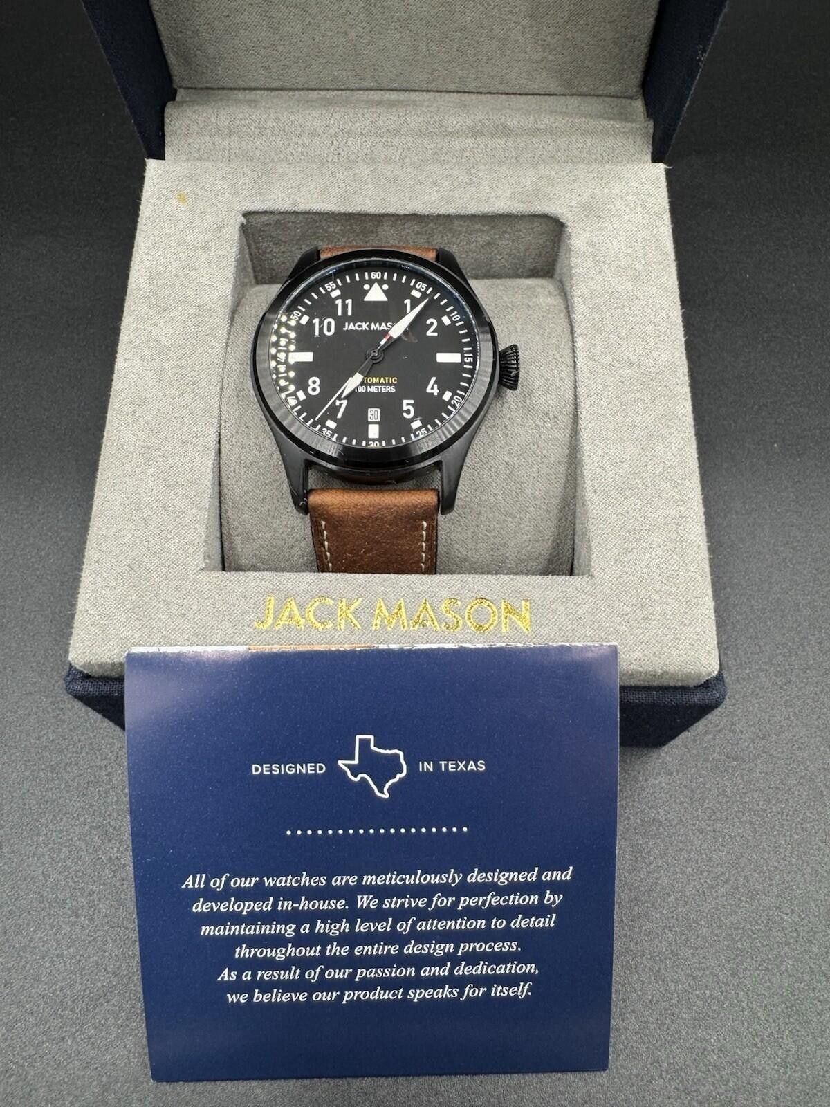 Other Jack Mason JM‑A103-005 Automatic Watch Rare Black Stainless Size ONE SIZE - 3 Thumbnail