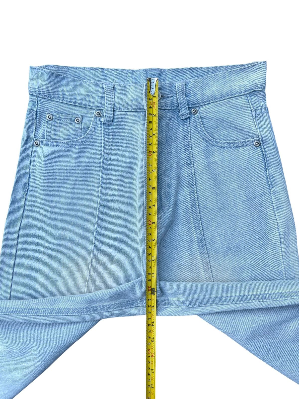 Japanese Brand Vintage Japanese Brand Front Seam Light Blue Wash Flare Jean Size 26" / US 2 / IT 38 - 11 Thumbnail