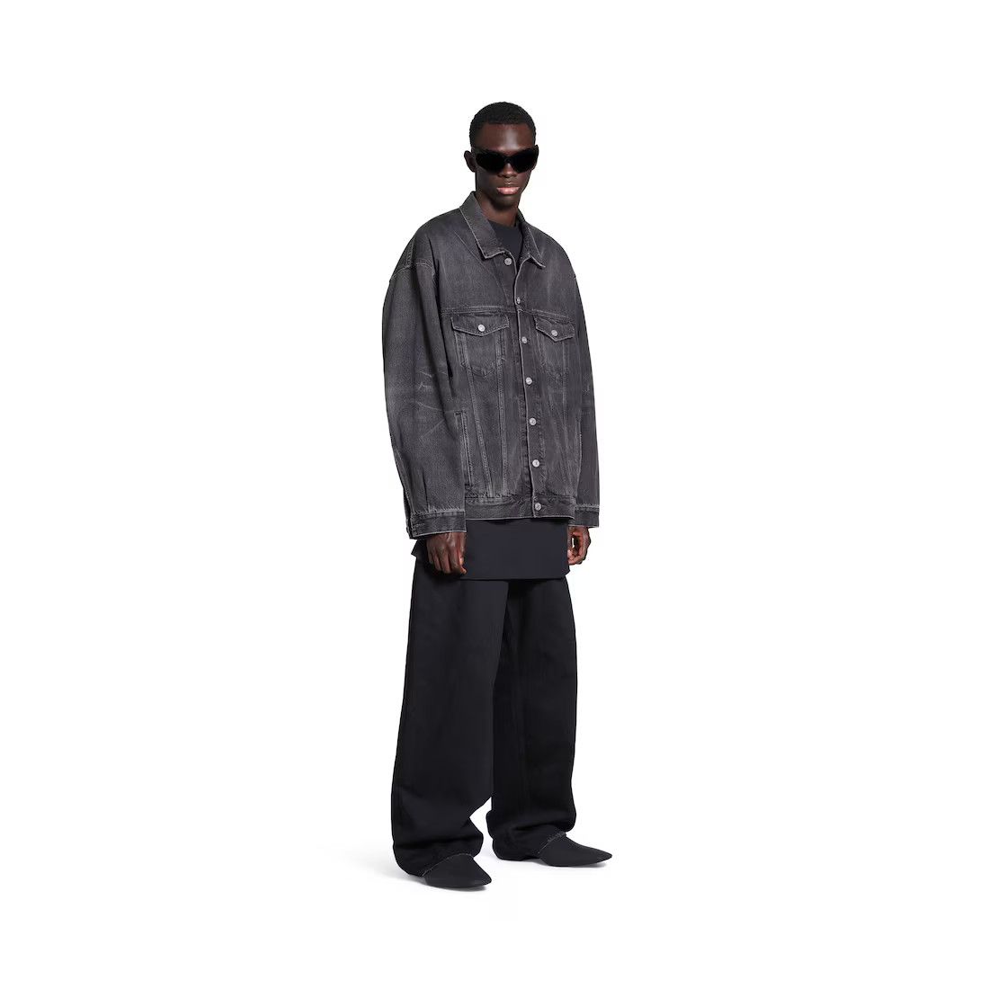 Balenciaga o1srvl11e1124 Mirror Padded Jacket in Black Size US L / EU 52-54 / 3 - 5 Thumbnail
