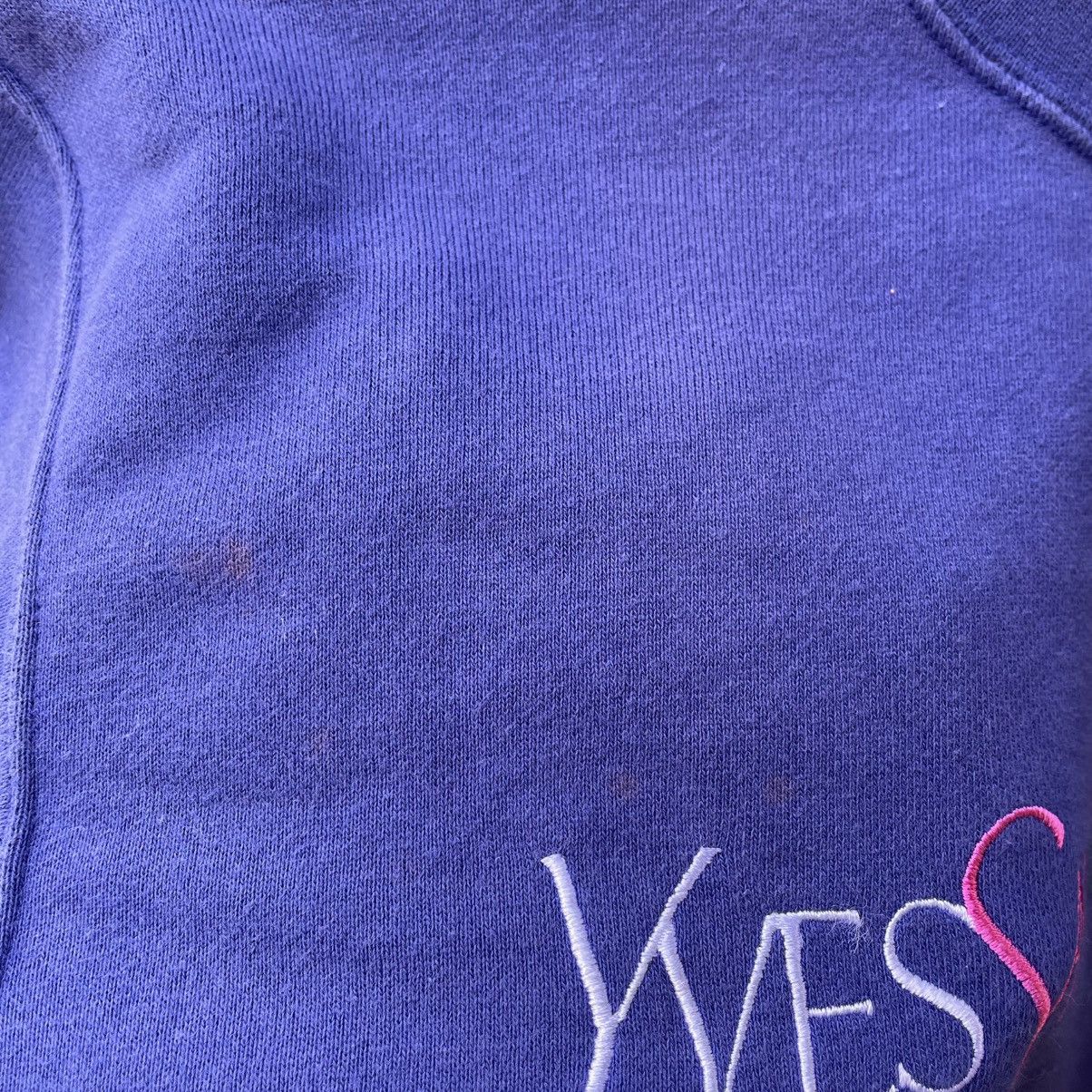 Yves Saint Laurent Authentic❤️Yves Saint Laurent Embroidered Spellout Sweatshirt Size US S / EU 44-46 / 1 - 8 Thumbnail