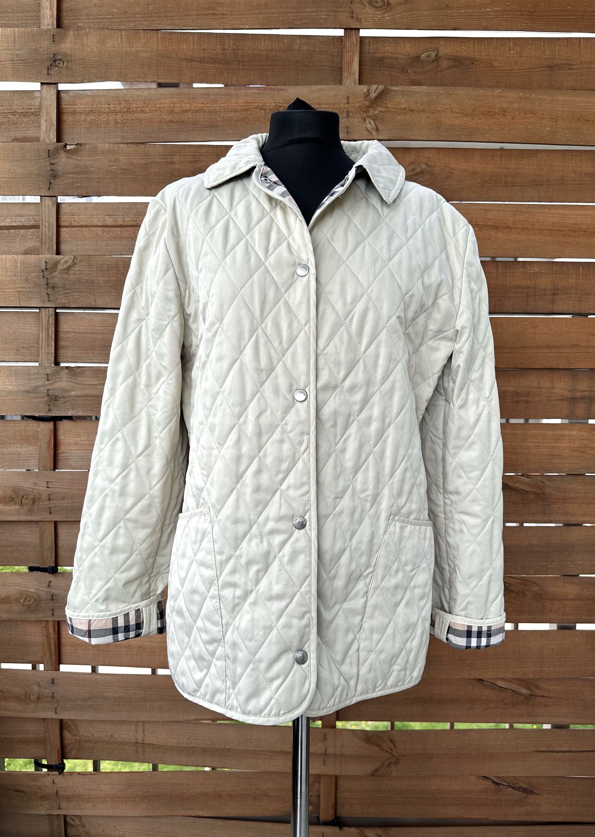 Burberry × Vintage Vintage Burberry nova check quilted women jacket Size L / US 10 / IT 46 - 2 Thumbnail