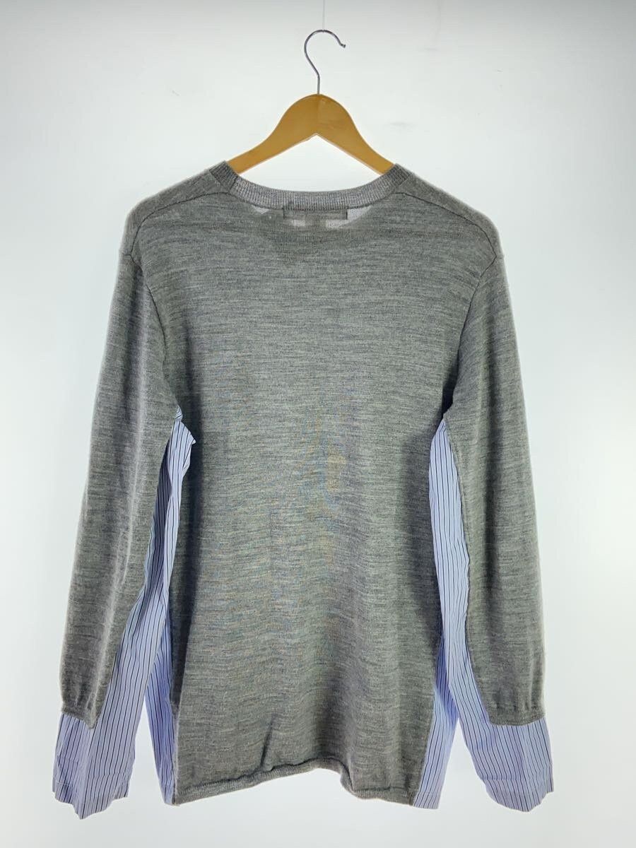 Comme des Garcons × Comme des Garcons SHIRT Hybrid Reconstructed Striped Shirt Wool Knit Sweater Size US L / EU 52-54 / 3 - 2 Thumbnail