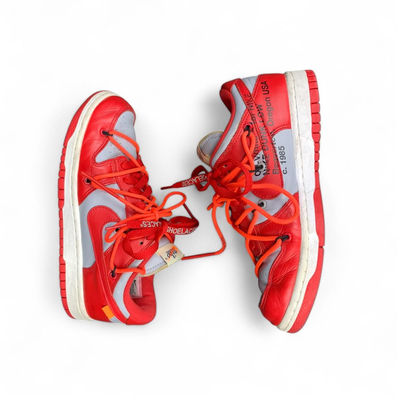 Nike × Off-White Nike x Off-White Dunk low Red Size US 5 / EU 37 - 11 Thumbnail
