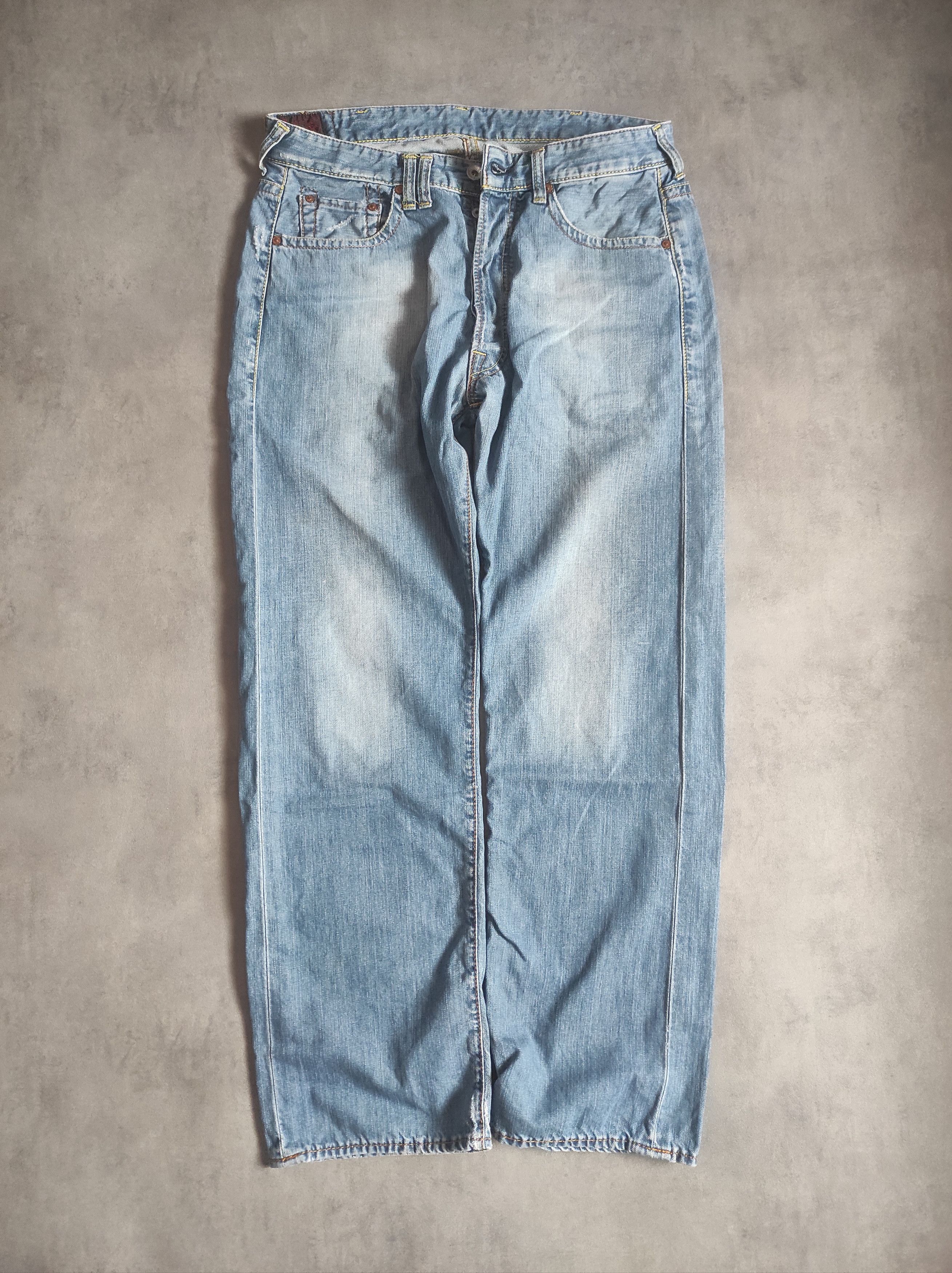 Evisu evisu seagull print jeans japan y2k Size US 31 - 2 Thumbnail
