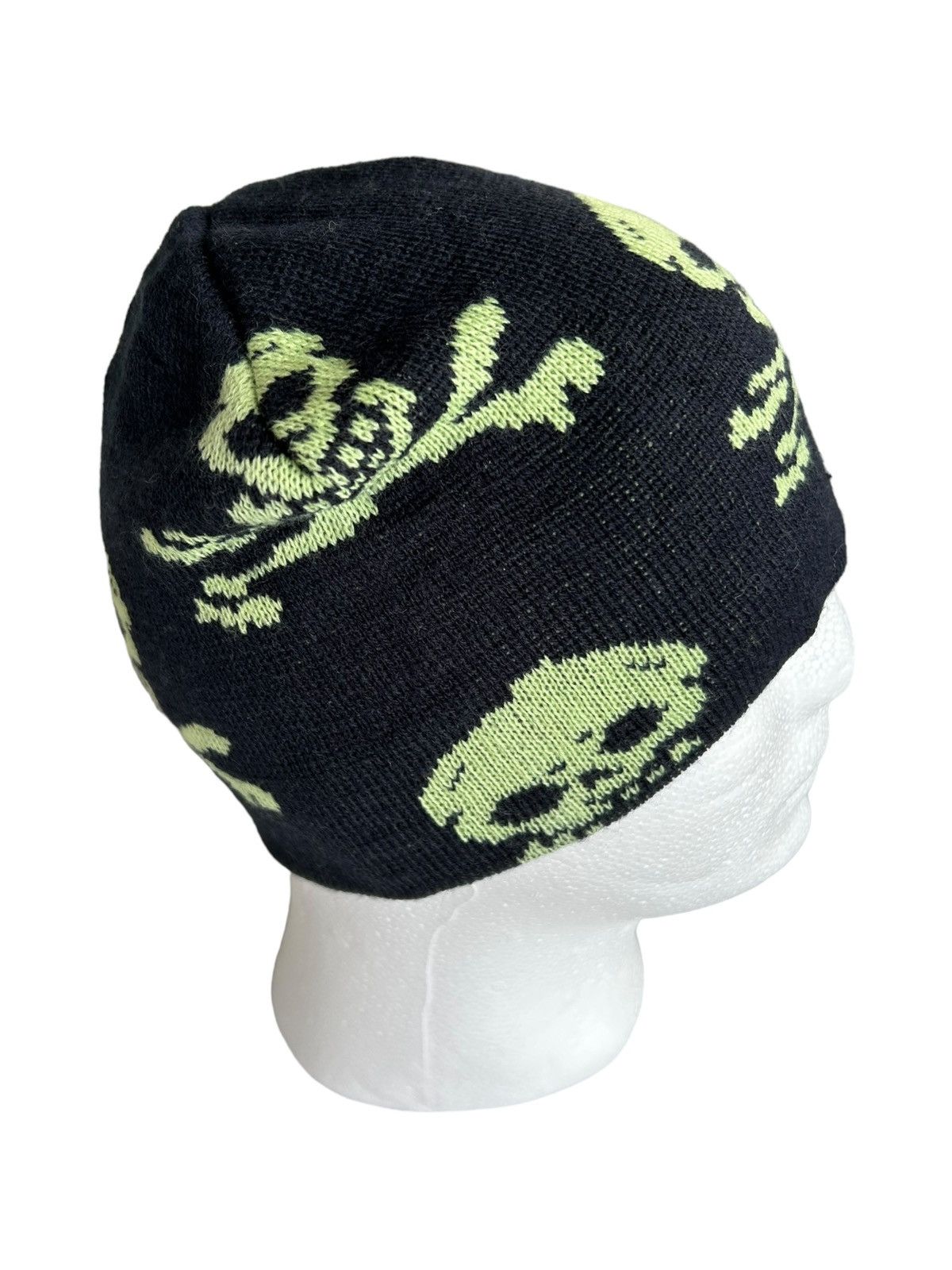 14th Addiction × Japanese Brand ☠️Skull Punk Bondage Beanie Hats snowcap ☠️ Size ONE SIZE - 2 Thumbnail