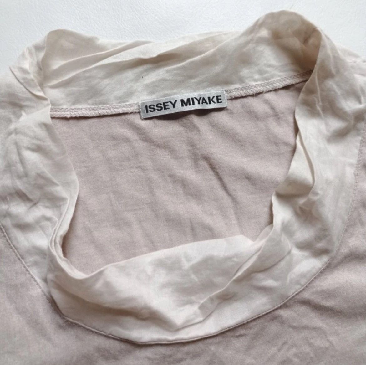Issey Miyake Unconstructed collar tee beige sand issey miyake Size M / US 6-8 / IT 42-44 - 3 Thumbnail