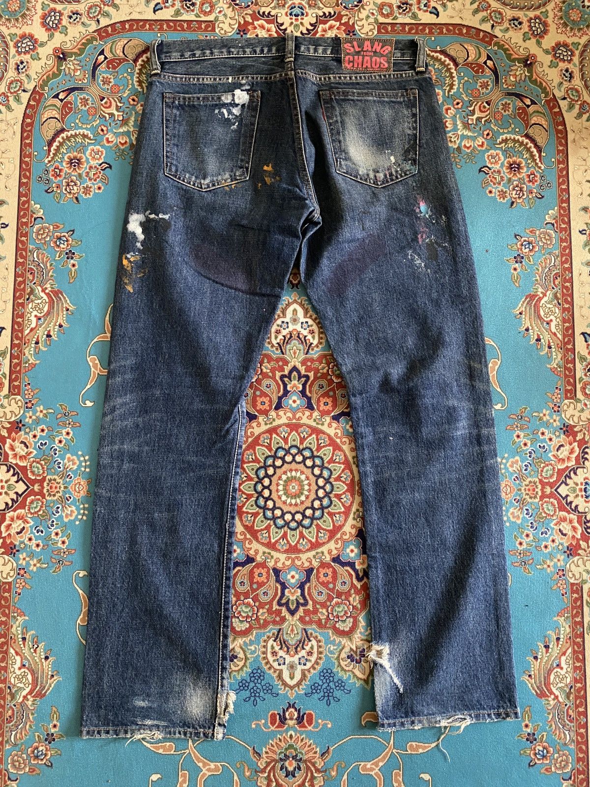 Japanese Brand × Seditionaries Japanese Brand RNA INC Slang Splatter Design Punk Denim Size US 32 / EU 48 - 3 Thumbnail