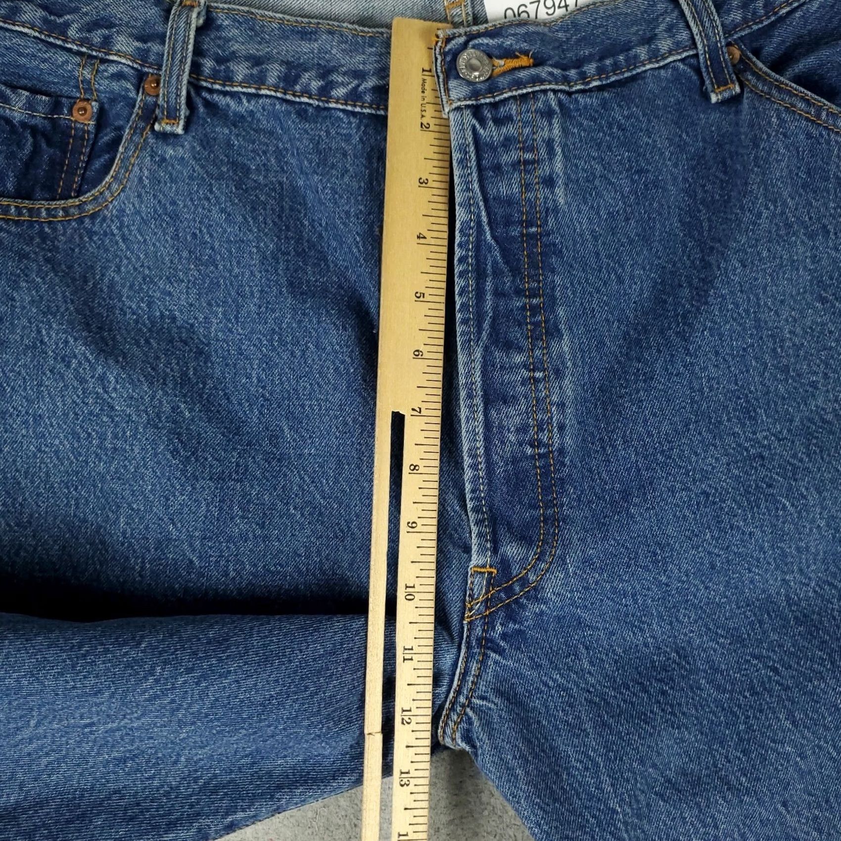 Levi's Levi's 501 Jeans Mens Size 42x30 Blue Button Fly Straight Denim Pants Regular Size US 42 / EU 58 - 6 Thumbnail