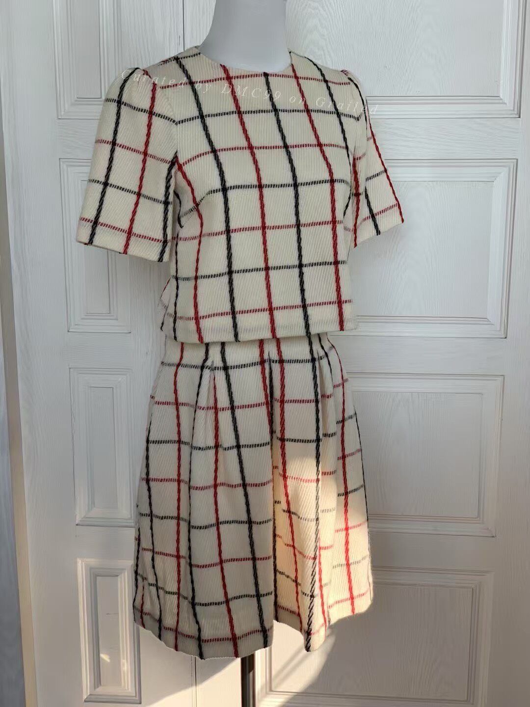 agnes b. Agnes.b Vintage Wool Plaid Suit Size 38" / US 16 / IT 52 - 1 Thumbnail