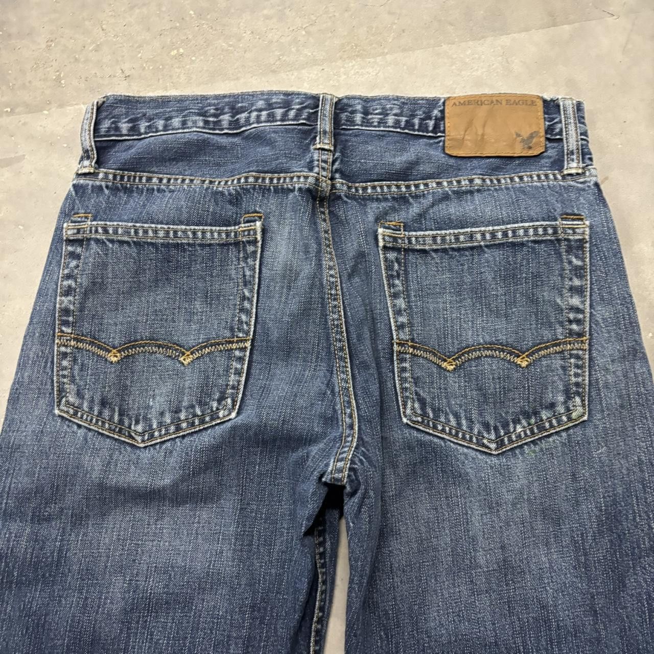 Japanese Brand × Vintage Crazy Vintage Y2K/2000s Grunge Dark Wash Bootcut Denim Jeans! Size US 30 / EU 46 - 7 Thumbnail