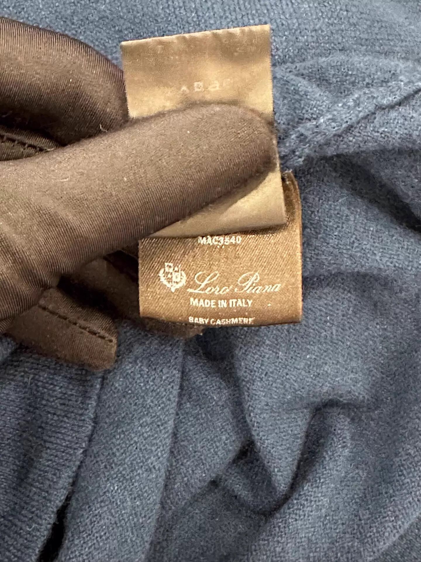 Loro Piana Loro Piana Navy Blue Long Sleeve Knit Polo 46 Size US S / EU 44-46 / 1 - 7 Thumbnail
