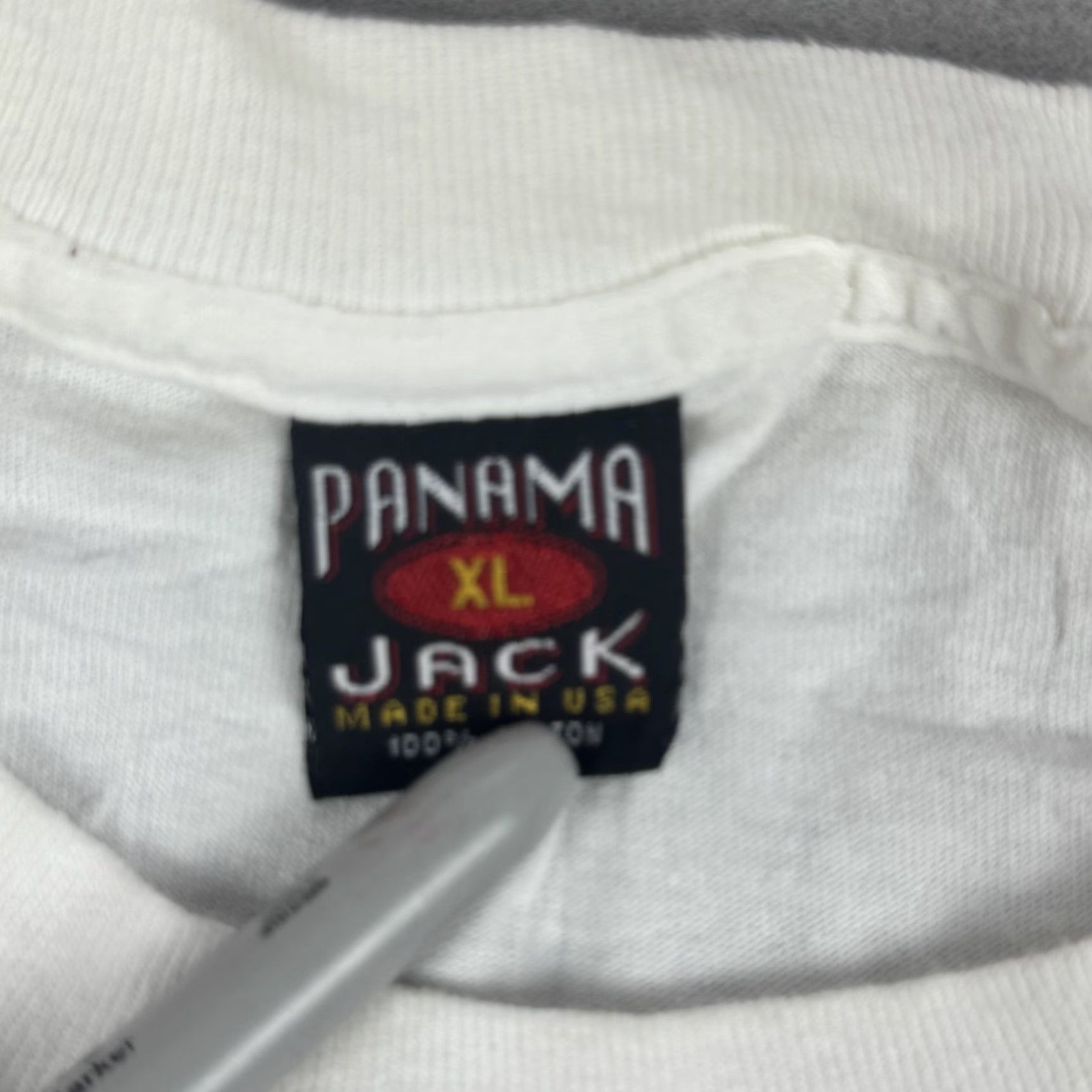 Panama Jack VINTAGE Panama Jack Shirt Mens XL White Seashell Glitter Graphic Made USA 90s Size US XL / EU 56 / 4 - 6 Thumbnail