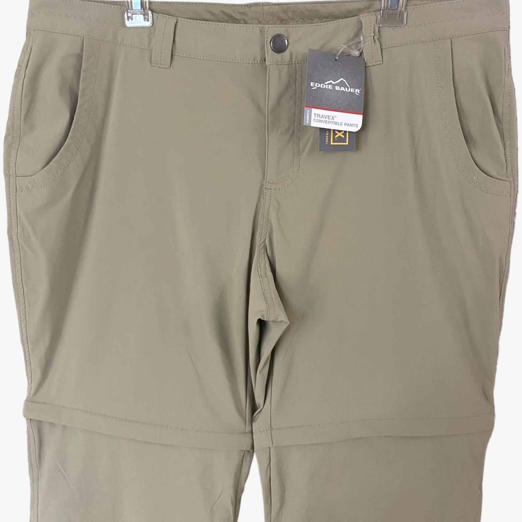 Eddie Bauer Eddie Bauer Travex Convertible Pants Womens Size 16 Tan Nylon Stretch Hiking New Size 38" / US 16 / IT 52 - 5 Thumbnail