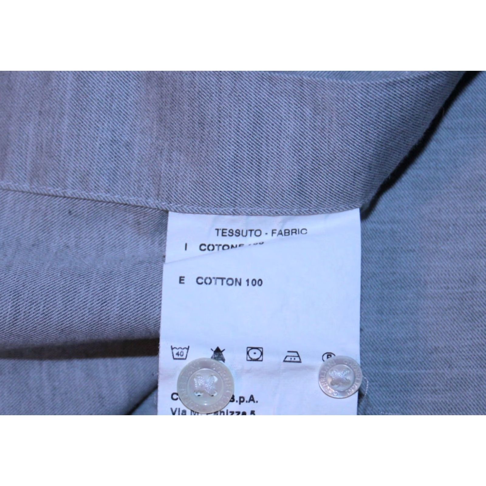 Corneliani Corneliani Shirt Men Grey Formal Dress Shirt Long Sleeve 41, 16 Dress Shirt Mens Grey Corneliani Size 41 16 Size 42R - 7 Thumbnail