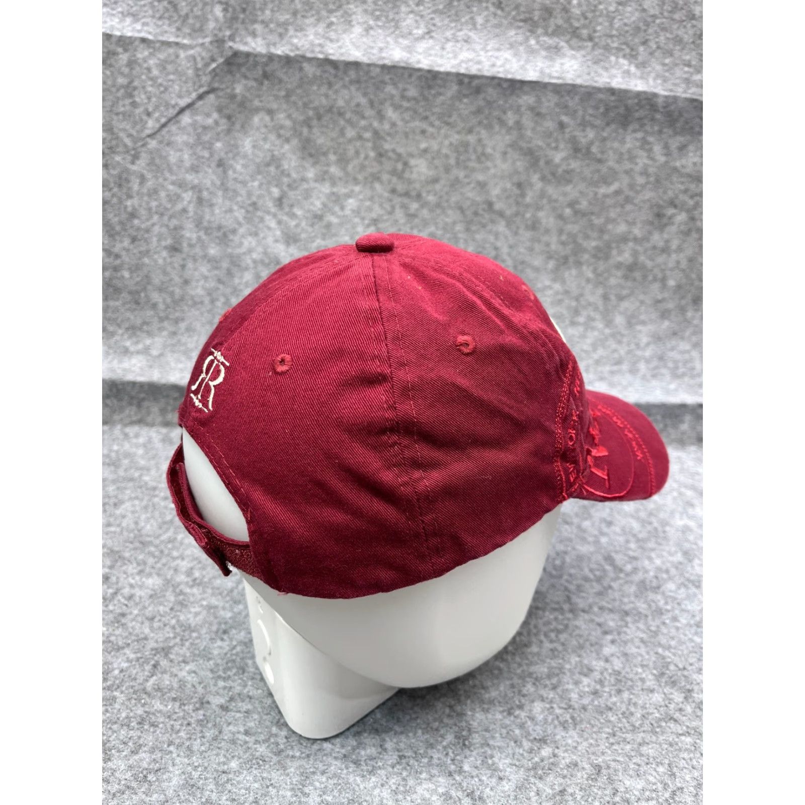 Vintage Robin Ruth Hat Cap Strap Back Adult One Size Red Cotton Embroidered Baseball Cap Size ONE SIZE - 7 Thumbnail