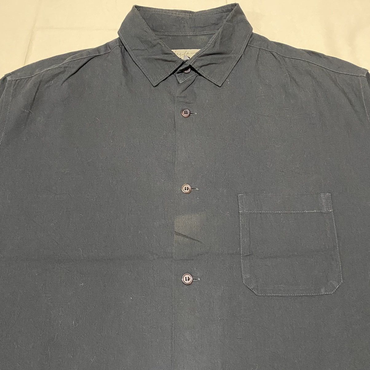 Yohji Yamamoto Vintage Yohji Yamamoto Shirt Button Ups Size US L / EU 52-54 / 3 - 3 Thumbnail