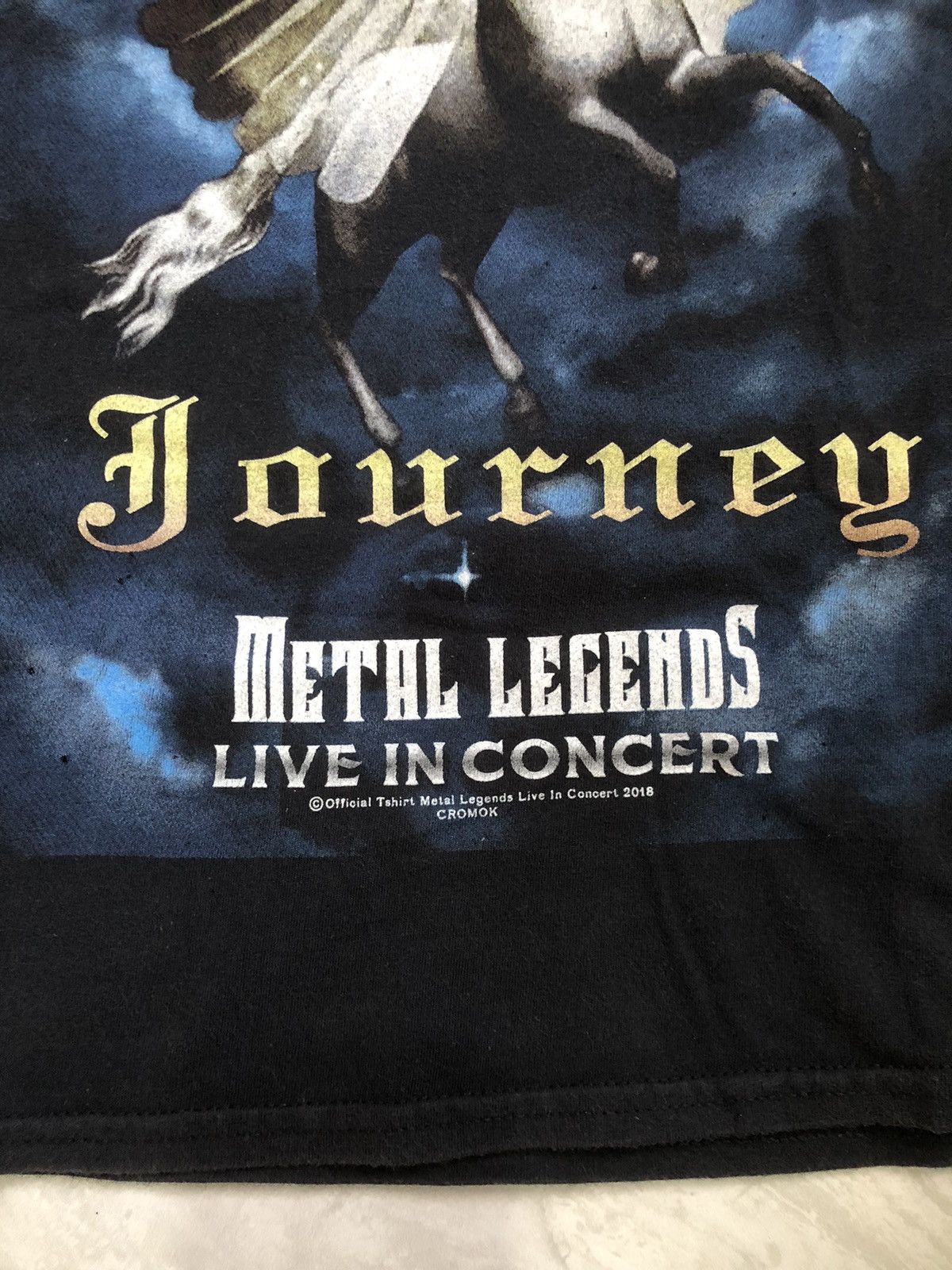 Band Tees Cromok Journey Metal Legends Concert Tee 2018 Size US S / EU 44-46 / 1 - 4 Thumbnail
