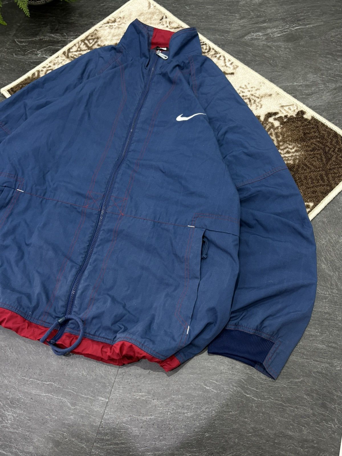 Nike 90s Nike Athletic Vintage Big Logo Oversized Retro Jacket Size US XL / EU 56 / 4 - 4 Thumbnail