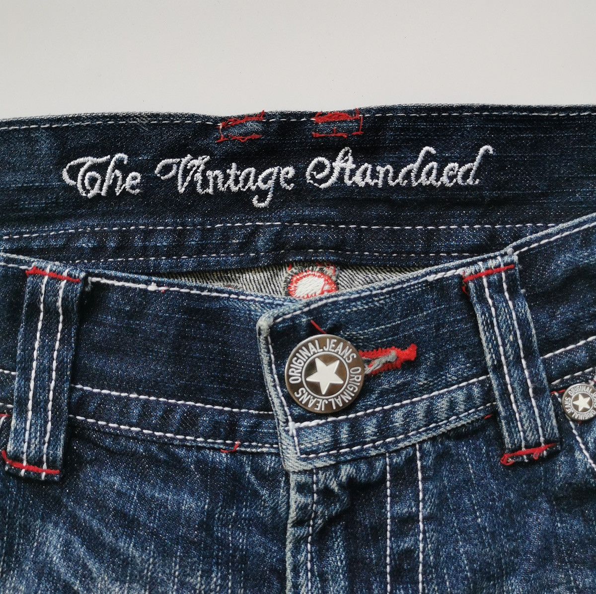 Japanese Brand Roughing The Vintage Standard Distressed Jeans Size 31" - 11 Thumbnail