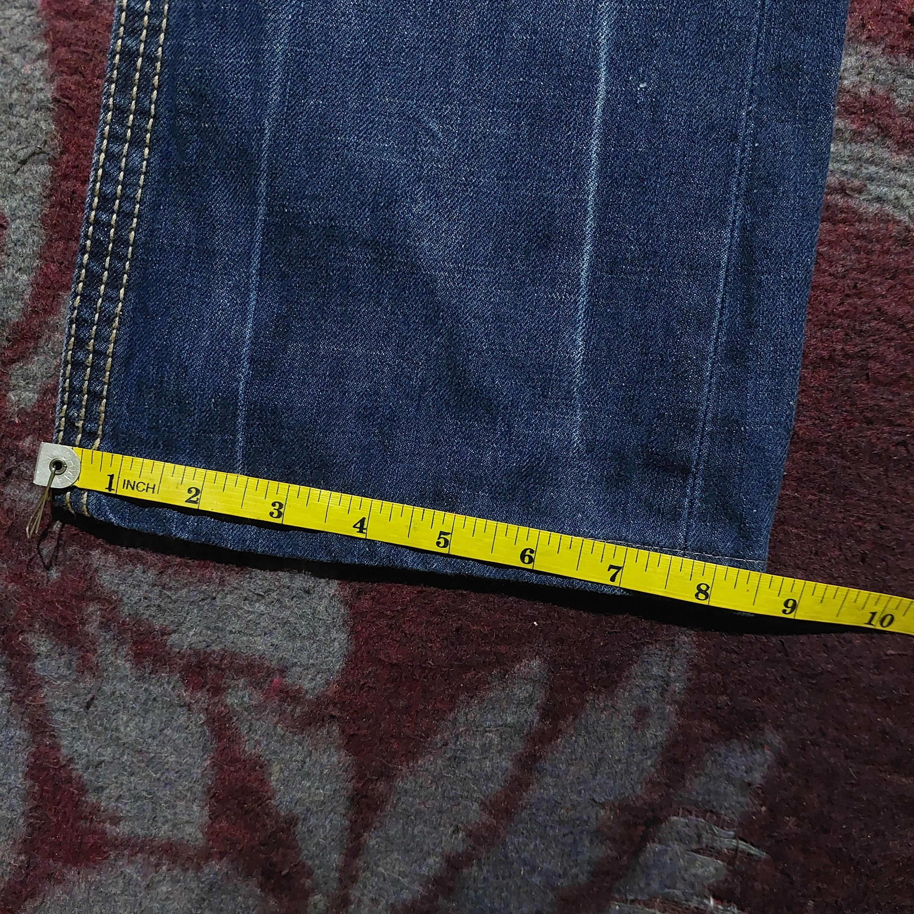 Tornado Mart Lolita japan Clawmark Leather Pocket Back Flare Jeans blue Size US 30 / EU 46 - 17 Thumbnail