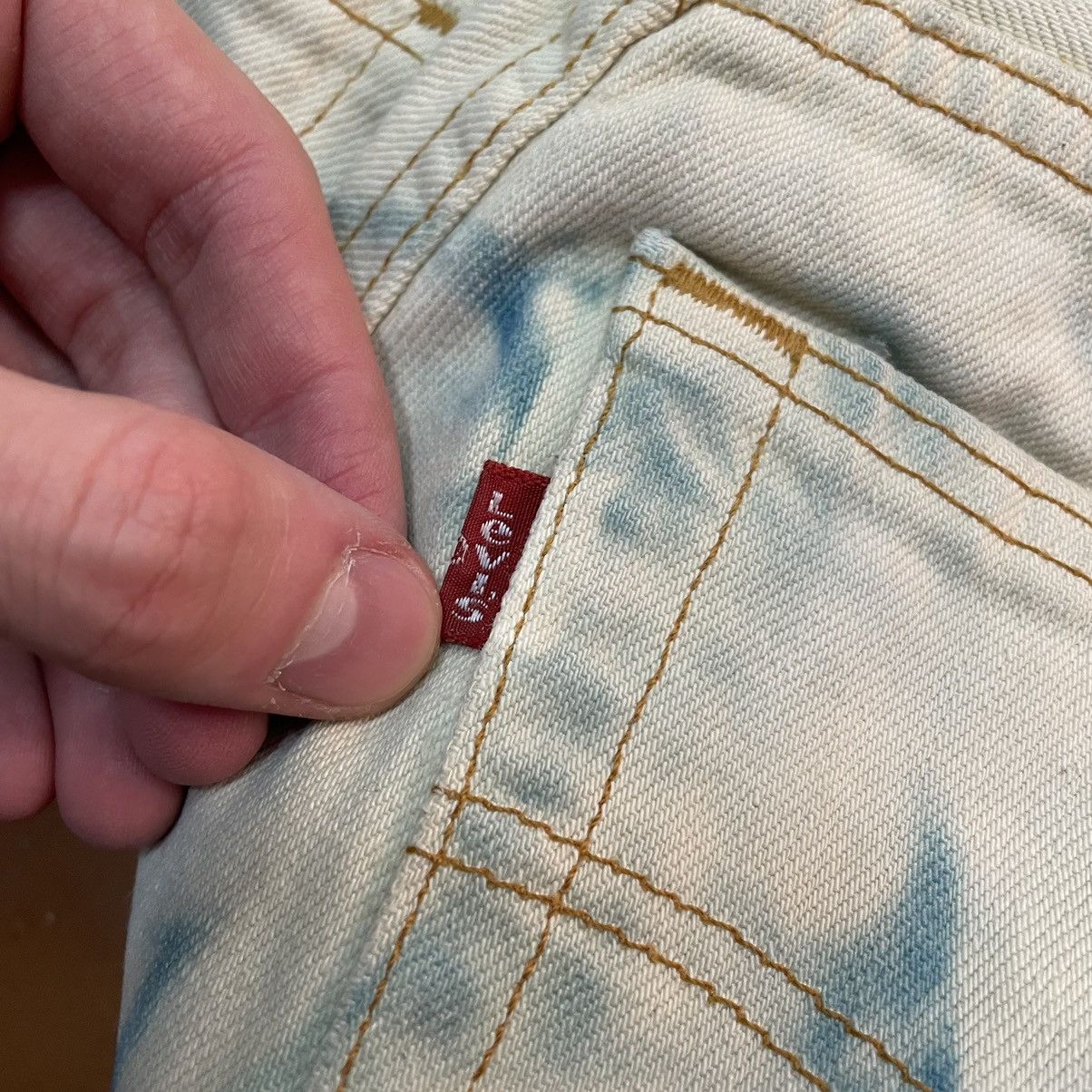 Levi's Levis 501 31x34 custom squid 🦑 print very rare Size US 31 - 14 Thumbnail