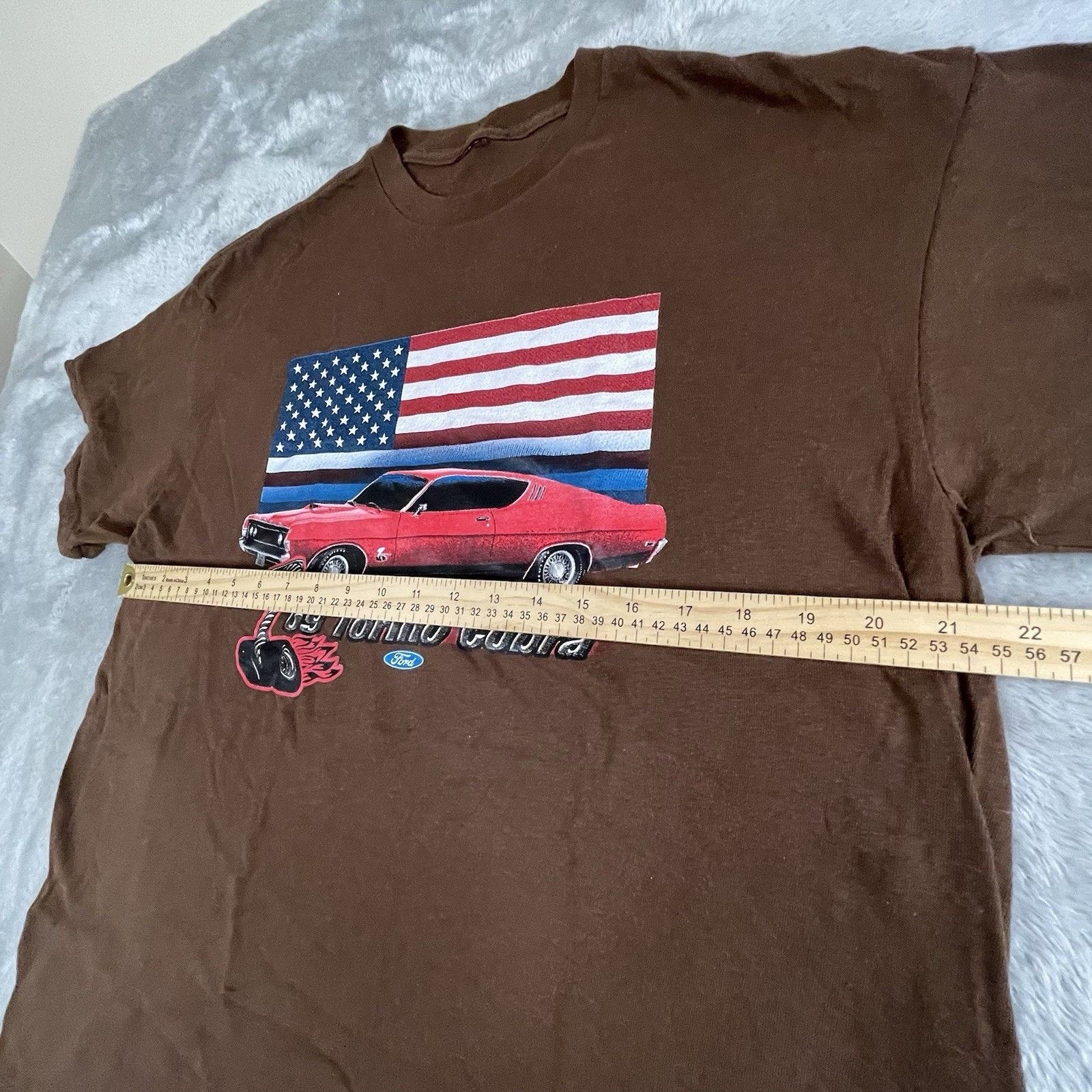 Gildan Vintage 69 Ford Torino Cobra Muscle Car T-shirt Size X-Large Size US XL / EU 56 / 4 - 4 Thumbnail