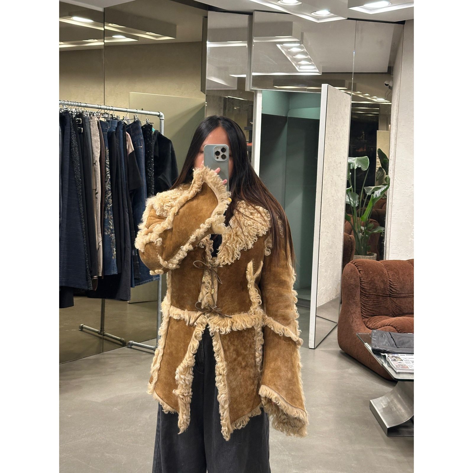 Roberto Cavalli A/W1999 Roberto Cavalli shearling patchwork jacket Size S / US 4 / IT 40 - 2 Thumbnail
