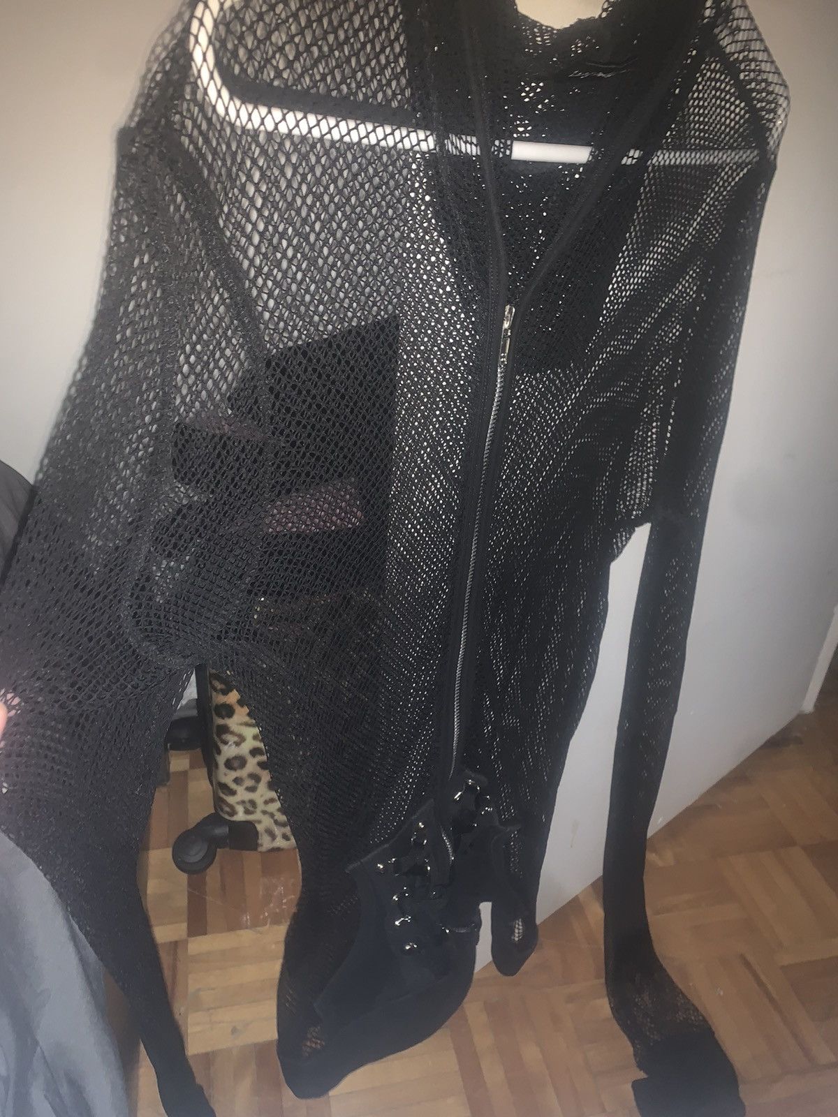 Vintage Living dead souls vintage Fishnet zip up hoodie Size XL / US 12-14 / IT 48-50 - 5 Thumbnail