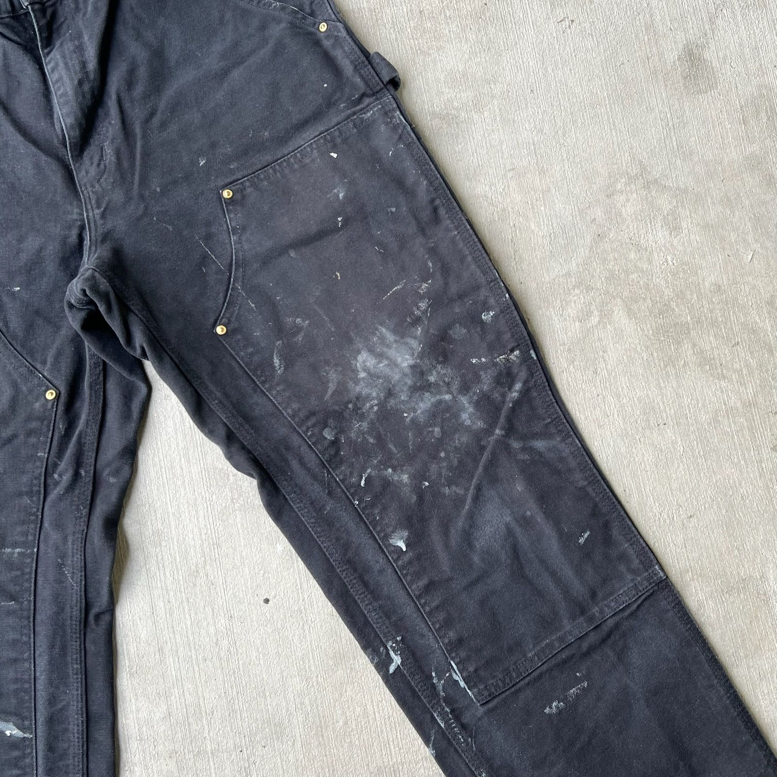 Carhartt × Vintage Carhartt black double knee work wear carpenter pants Size US 32 / EU 48 - 7 Thumbnail