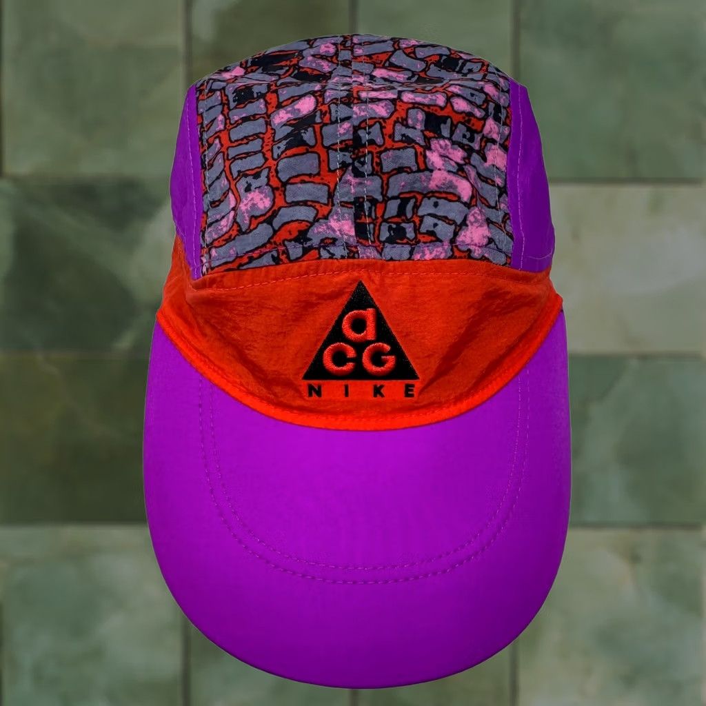 Nike ACG Nike ACG Tailwind Cap 5 Panel Hat Purple Red Pattern BV1046-634 OSFM Size ONE SIZE - 1 Thumbnail