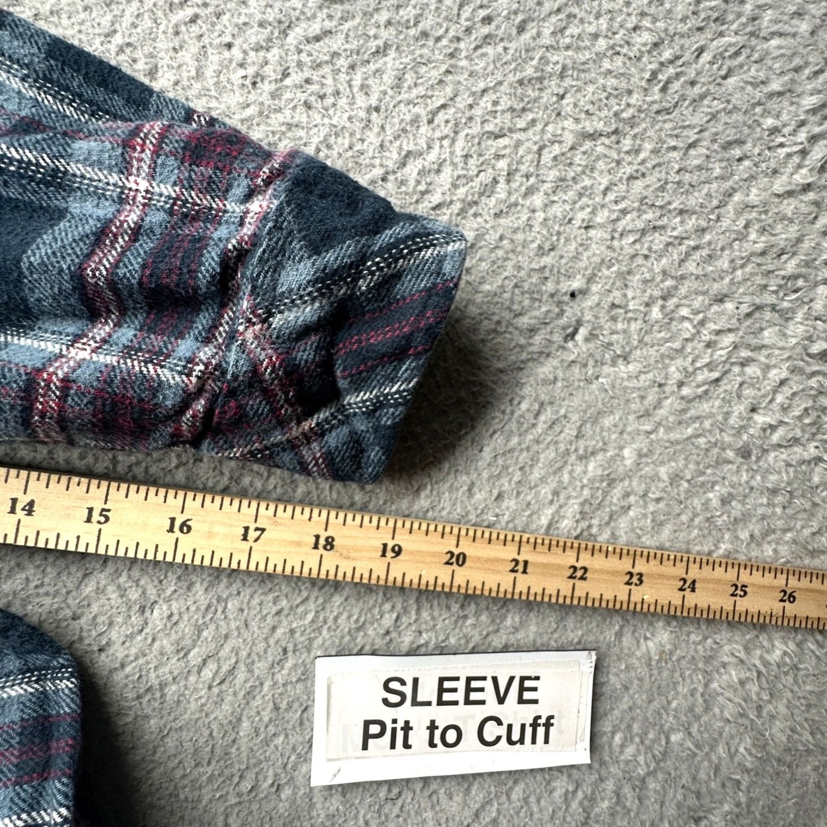 Dickies VINTAGE Dickies Flannel Button Up Plaid Blue Long Sleeve Shirt Mens Large Pocket Shirt Size US L / EU 52-54 / 3 - 4 Thumbnail