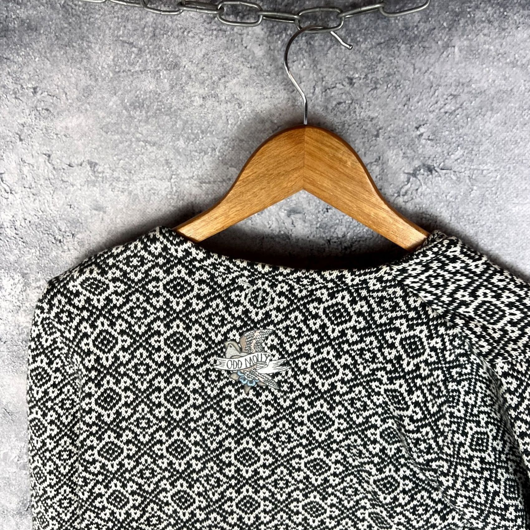 Vintage Odd Molly Boho Cotton Jacket Size 1 White Geometric Pattern Bow Women Jacket Size XS / US 0-2 / IT 36-38 - 6 Thumbnail