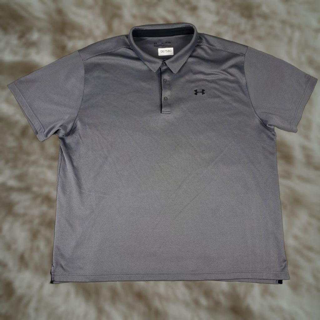 Under Armour Under Armour Polo Shirt Mens 4XL Gray Golf Casual Short Sleeve Polo Shirt Mens 4XL Gray Size US XXL / EU 58 / 5 - 1 Thumbnail