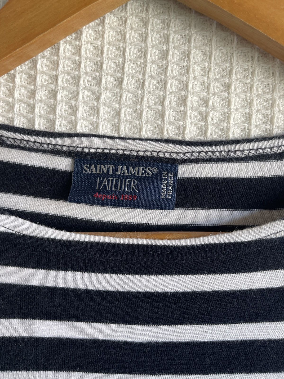 Saint James VINTAGE 90s🔥SAINTS JAMES🔥Striped Sailor Boat Neck Longsleeve Size US XS / EU 42 / 0 - 5 Thumbnail