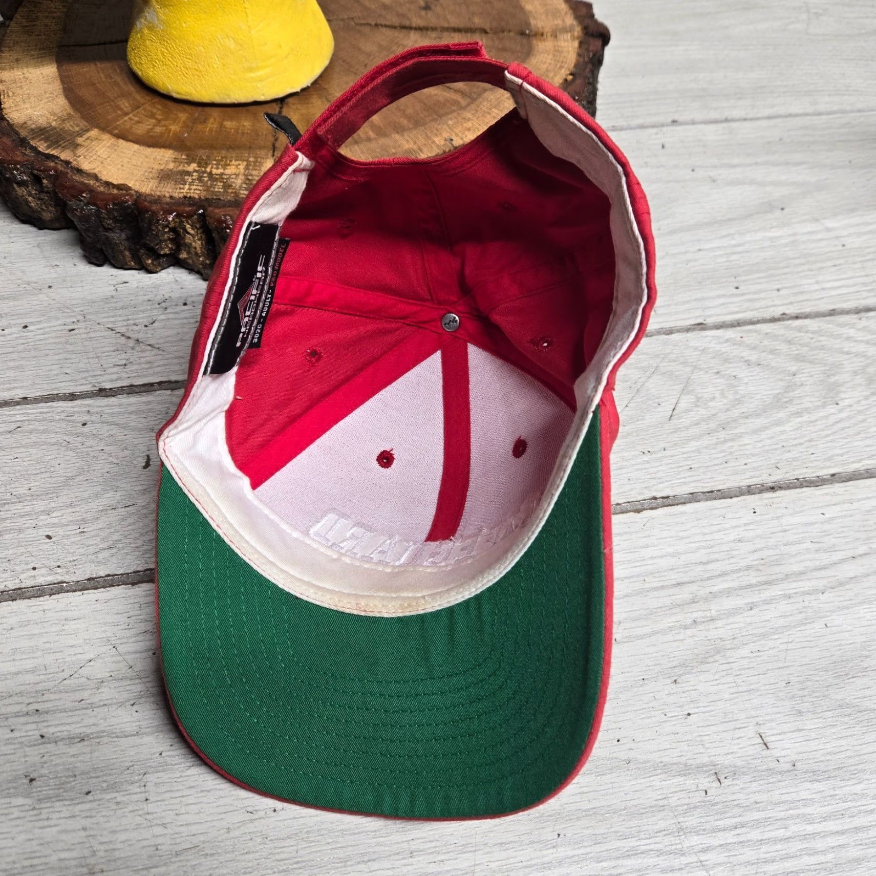 Vintage VINTAGE Red White Embroidered Lifeguard Adjustable Baseball Cap Hat Size ONE SIZE - 5 Thumbnail