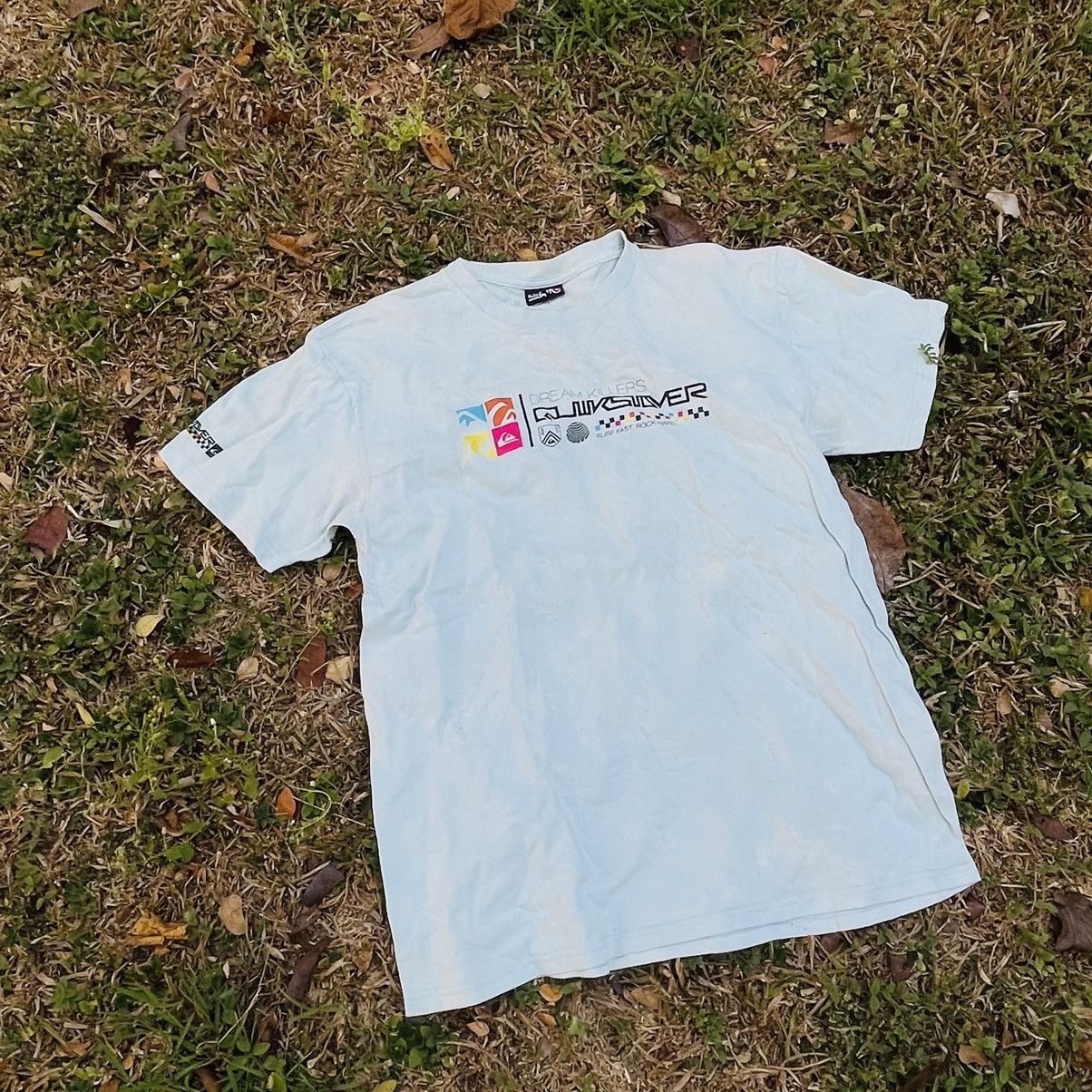 Quiksilver × Vintage Y2K Quik Silver Surf Board Tee Size US M / EU 48-50 / 2 - 2 Thumbnail