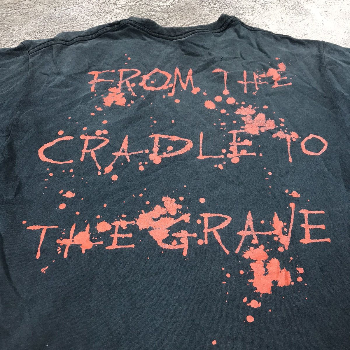 Vintage Vintage 90s Slayer Graphic Tee Sun Faded Thrashed Grunge M Size US M / EU 48-50 / 2 - 6 Thumbnail