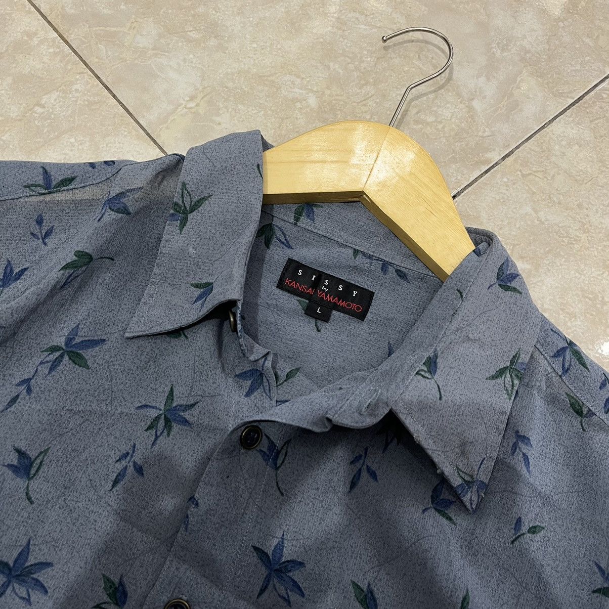 Japanese Brand × Kansai Yamamoto × Vintage SISSY by KANSAI YAMAMOTO Leaf Button Up Shirt Size US L / EU 52-54 / 3 - 2 Thumbnail