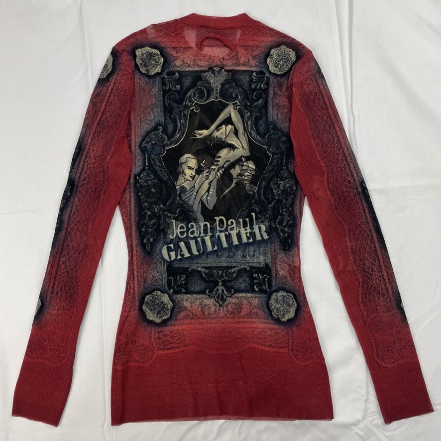 Jean Paul Gaultier 1995 Jean Paul Gaultier Tattoo Artist Mesh Top Vintage Size US M / EU 48-50 / 2 - 3 Thumbnail