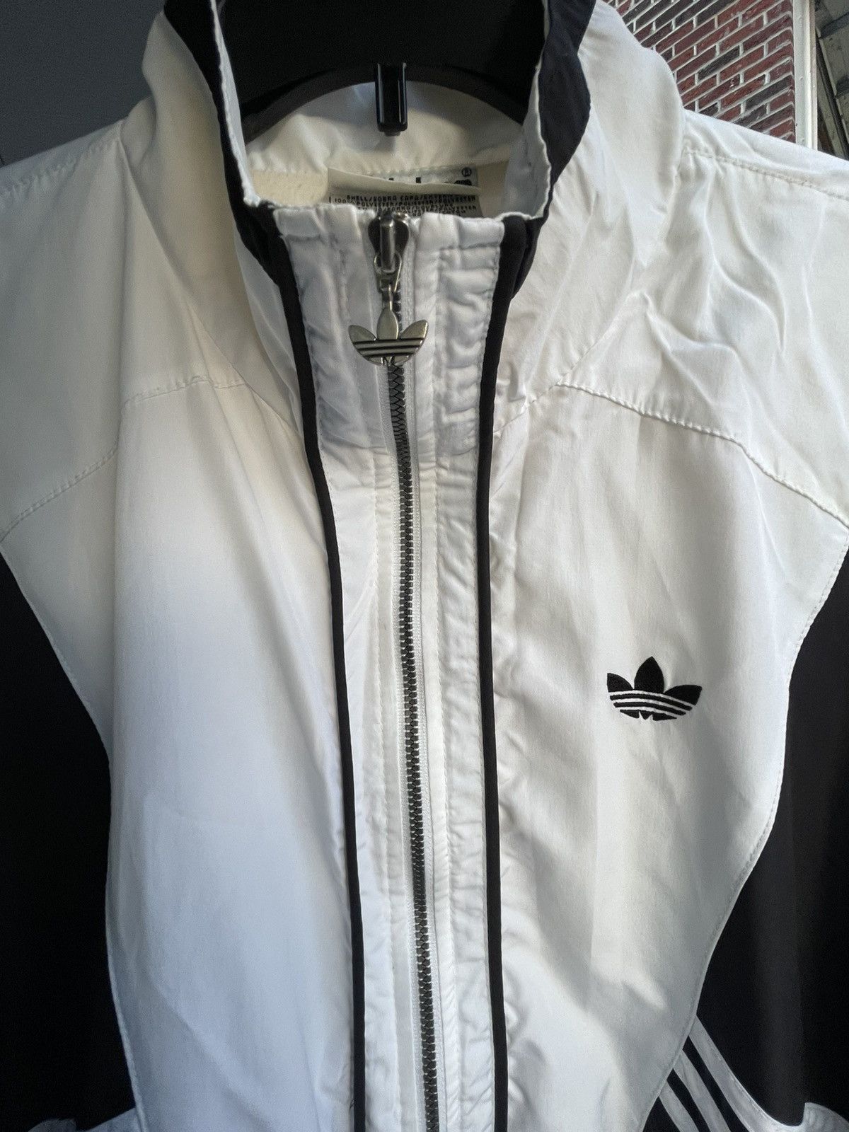 Adidas Vintage 90’s Adidas Windbreaker Jacket White Black Small Size US S / EU 44-46 / 1 - 3 Thumbnail