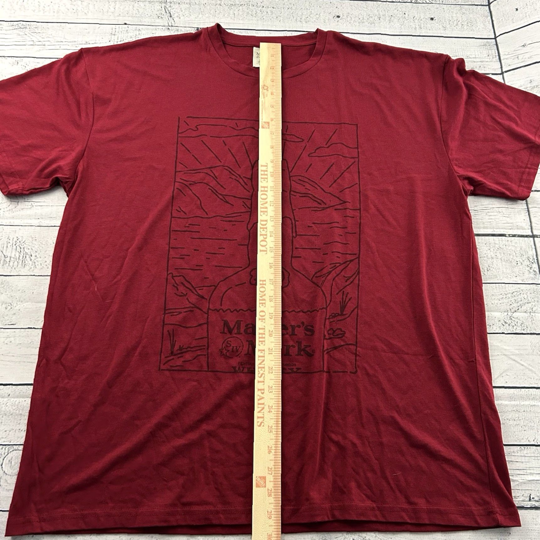 Vintage Maker's Mark Bourbon Short Sleeve T Shirt Men's 2XL Red Size US XXL / EU 58 / 5 - 3 Thumbnail