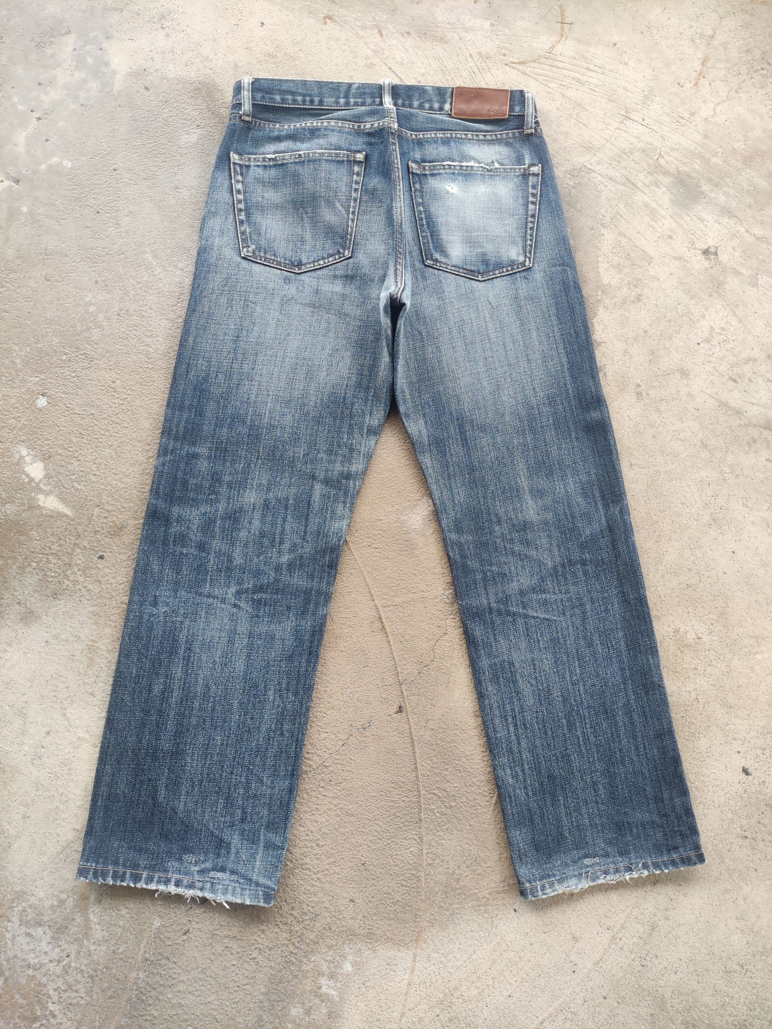 Japanese Brand Vintage Japanese Jean Distressed Faded Denim Size US 32 / EU 48 - 8 Thumbnail