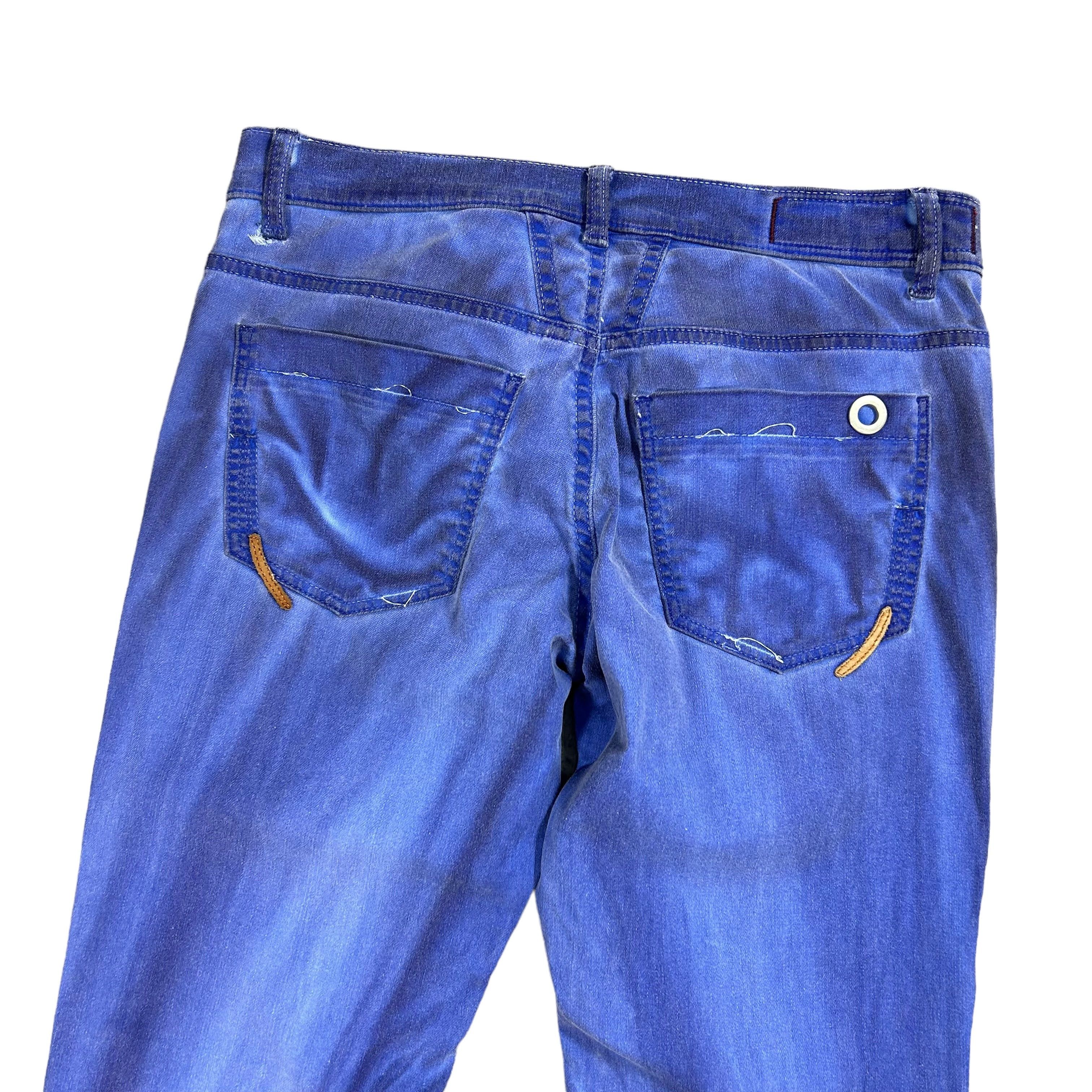 Marithe + Francois Girbaud Marithe Francois Girbaud Boyfriend Blue Cloud Slim Jeans 28 Size 28" / US 6 / IT 42 - 4 Thumbnail