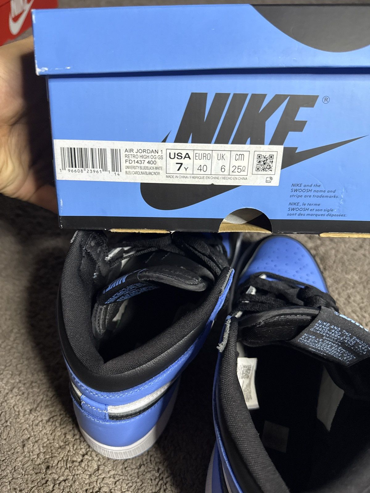Jordan Brand Jordan 1s UNC toe Size US 7 / EU 40 - 6 Thumbnail