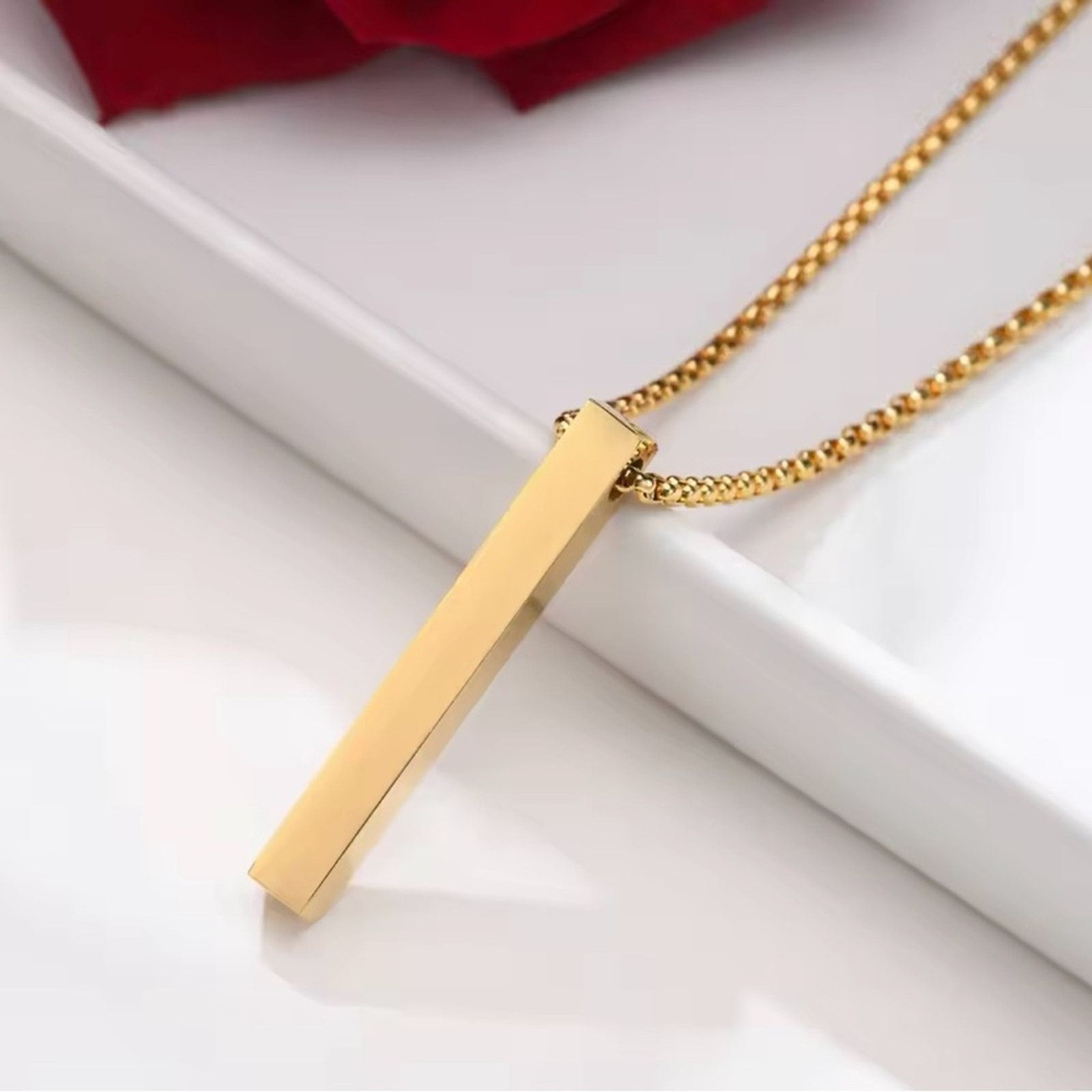 Other Men’s Stainless Steel Chain Necklace Gold Silver Black 21.5” Size ONE SIZE - 1 Thumbnail